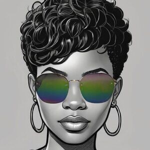 Unisex Studded Round Rainbow Rimless Sunglasses compared to Quay Australia